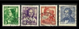 ● SVIZZERA 1935  Pro Juventute  N.° 282 / 85 Usati  Serie Completa ️ Cat. 20,00 €  Lotto N. 178 ️ - Used Stamps