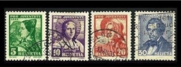 ● SVIZZERA 1935  Pro Juventute  N.° 282 / 85 Usati  Serie Completa ️ Cat. 20,00 €  Lotto N. 178 ️ - Gebruikt