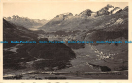 R150612 Old Postcard. Village And Forest In Front Of Mountains. Seen From The Ai - World