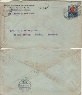 MEXICO 1909 LETTER SENT FROM MONTEREY TO PARIS - Mexique