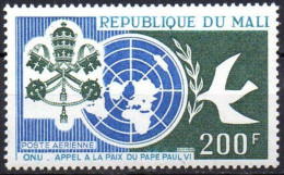 MALI 1966 - LLAMADA A LA PAZ DEL PAPA PABLO VI - YVERT AEREO 36** - Malí (1959-...)