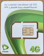 Égypte Egypt Telecom GSM SIM Mobile Nano Standard Etisalat Green 2G 3G 4G 5G - Egypte