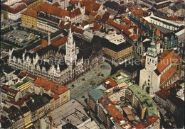 72023113 Muenchen Fliegeraufnahme Marienplatz Mit Rathaus Muenchen - Muenchen