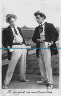 R150327 Old Postcard. Two Men. Davidson Bros. 1910 - World