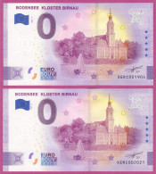0-Euro XERC 04 2021 BODENSEE KLOSTER BIRNAU Set NORMAL+ANNIVERSARY - Private Proofs / Unofficial