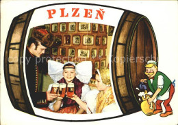 72023060 Plzen Pilsen Bier Trinken In Tracht Pribram  - Czech Republic
