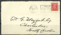 1934 3 Cents King George - Toronto (Nov. 5) To South Carolina USA - Brieven En Documenten