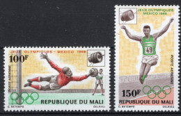 MALI 1968 - JUEGOS OLIMPICOS DE MEXICO '68 - YVERT AEREO 62/63** - Nuevos