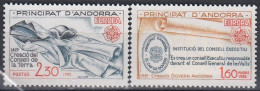 ANDORRA French 321-322,unused - 1982