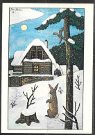 Czechoslovakia Winter Scene 6, Pictorial Meter Cancel, 1987 - Czech Republic