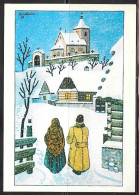 Czechoslovakia Winter Scene 4, Pictorial Meter Cancel, 1987 - Tchéquie
