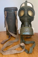 Maschera Antigas Auer GM30 Della Seconda Guerra Mondiale Con Contenitore - Equipment