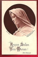 Image Pieuse Ed Sadag Respice Stellam Voca Mariam - Statue De Fr. Marie Bernard Abbaye De La Grande Trappe - 14-09-1942 - Images Religieuses