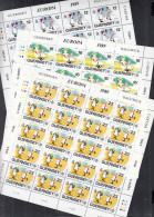 GUERNSEY  449-451, 3 Bögen (4x5), Postfrisch **, Europa: Kinderspiele, 1989 - Guernesey