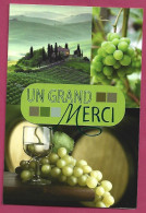 + Un Grand Merci San Quirico D'Orcia (Toscana) 2scans Raisin Vin - Autres & Non Classés