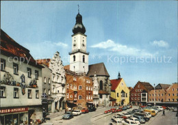 72022348 Cham Oberpfalz Marktplatz Kirche Cham - Otros & Sin Clasificación