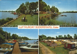 72022283 Suederstapel Eider Seepanorama Bootsanlegesteg Campingplatz Suederstape - Autres & Non Classés
