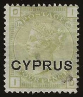 Cyprus   .   SG   4 (2 Scans)  .    1880     .   (*) / *    .   Mint With Limited Gum - Cyprus (...-1960)