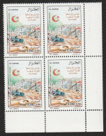 Bloc De 4 : N°1301 Neufs**MNH - Année 2001 - Solidarité Inondations Du 10/11/2001- BEO. Alger   (db) - Algérie (1962-...)