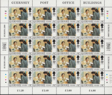 GUERNSEY  483-486, 4 Bögen  (4x5),  Postfrisch **, Europa CEPT: Postalische Einrichtungen, 1990 - Guernesey