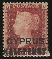 Cyprus   .   SG   8  (2 Scans)  .    1881     .    (*)      .    Mint Without Gum - Chypre (...-1960)