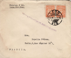 MEXICO 1927 LETTER SENT FROM LEON TO PARIS - Messico