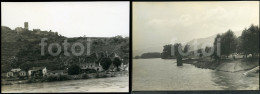 2 PHOTOS SET 1966 DONAU  DANUBE RIVER REAL ORIGINAL AMATEUR PHOTO FOTO AUSTRIA OSTERREICH CF - Places