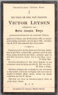 Bidprentje Olmen - Leysen Victor (1857-1930) - Imágenes Religiosas