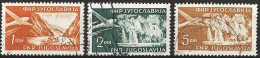 Yugoslavia 1951 - Mi 644A, 645A & 689 - YT Pa 32, 33 & 34A ( Planes And Landscapes ) - Posta Aerea