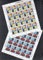 FÄRÖER  215-216, 2 Bögen (5x4), Postfrisch **, Europa CEPT: Weltraumfahrt, 1991 - Isole Faroer