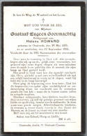 Bidprentje Oostende - Goormachtig Gustaaf Eugeen (1893-1934) - Devotion Images