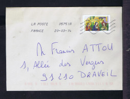Gc8658 FRANCE "Art Gothique" Auteur Inconnu -LOUIS DANJOU Religion Paintings Mailed DRAVEIL FR - Religion
