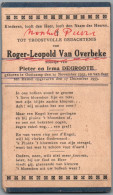 Bidprentje Oostkamp - Van Overbeke Roger Leopold (1932-1933) - Images Religieuses