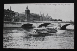 CPA Les Berges De La Seine - Le Pont Du Change Et Le Palais De Justice Non Circulée .. - The River Seine And Its Banks