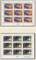 JUGOSLAWIEN 2476-2477,  2 Kleinbögen,  Postfrisch **, Europa CEPT: Europäische Weltraumfahrt, 1991 - Hojas Y Bloques