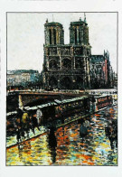 ►   Luce  Notre Dame Sous La Pluie   Bouquiniste - Pintura & Cuadros