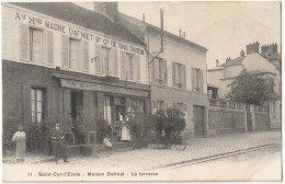 CPA  Saint Cyr L'Ecole  (78) Les établissements Dafniet  Café   Vins, Traiteur, Tabacs ... Le Terrasse Animée  Ed Breger - Other & Unclassified