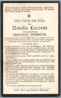 Bidprentje Oostvleteren - Leconte Amelie (1854-1934) - Imágenes Religiosas