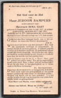 Bidprentje Oostvleteren - Sampers Jeroom (1877-1932) - Devotion Images