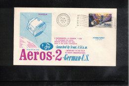 USA 1974 Space / Weltraum German - USA Research Satellite AEROS 2 Interesting Cover - USA