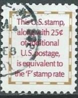 VERINIGTE STAATEN ETATS UNIS USA 1991 Letters  25 C USED SN 2521 YT 1934d MI 2117 SG 2556 - Usati