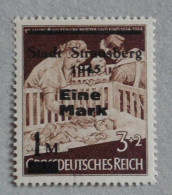 Allemagne 1945 – Poste Locale – Stadt Strausberg – Pouponnière Surchargé "Eine Mark" - Mint