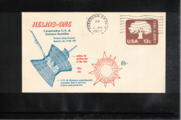 USA 1978 Space / Weltraum Cooperative US-German Satellite HELIOS ONE Interesting Cover - Verenigde Staten