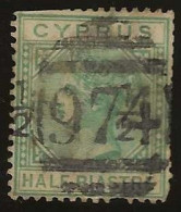Cyprus   .   SG   23 (2 Scans)  .    1882    .   Crown CC      .   O    .   Cancelled - Cyprus (...-1960)