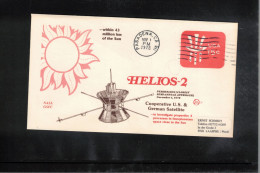 USA 1978 Space / Weltraum Cooperative US-German Satellite HELIOS 2 Interesting Cover - United States
