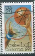 VEREINIGTE STAATEN ETATS UNIS USA 1991 Basketball  29¢ USED SN 2560 YT 1966 MI 2162 SG 2604 - Gebruikt