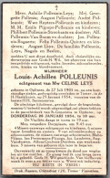Bidprentje Oplinter - Polleunis Louis Achilles (1905-1954) - Imágenes Religiosas
