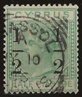 Cyprus   .   SG   25  (2 Scans)  .    1882   .   Crown CA      .   O    .   Cancelled - Zypern (...-1960)