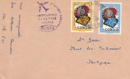 Congo 1962, Letter Sent To Belgium. - Briefe U. Dokumente