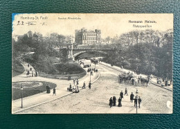 945 GERMANY ALEMANIA HAMBURG ST. PAULI HERMANN HEINZE ASTERPAVILLON KERSTEN MILESBRÜCKE RARE POSTCARD - Mitte